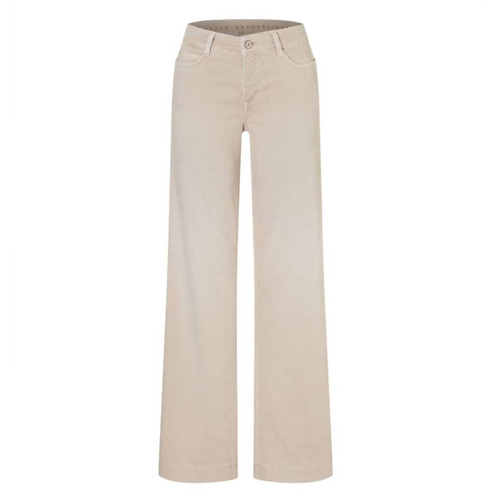 NEW MAC JEANS women's dream wide jeans in beige